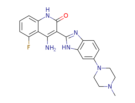 4-Amino-5-fluoro-3-[5-(4-methylpiperazin-1-yl)-1H-benzimidazol-2-yl]quinolin-2(1H)-one(405169-16-6)