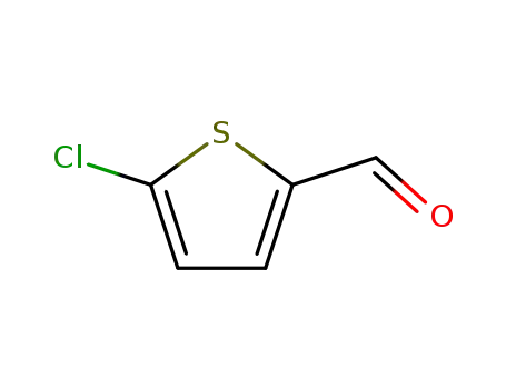 Molecular Structure of 7283-96-7 (2-Chloro-5-thiophenecarboxaldehyde)