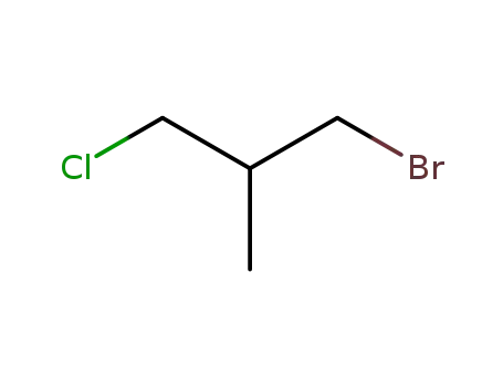 Molecular Structure of 6974-77-2 (1-Bromo-3-chloro-2-methylpropane)