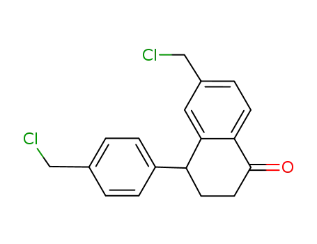 6-(chloromethyl)-4-[4-(chloromethyl)phenyl]-3,4-dihydronaphthalen-1(2H)-one