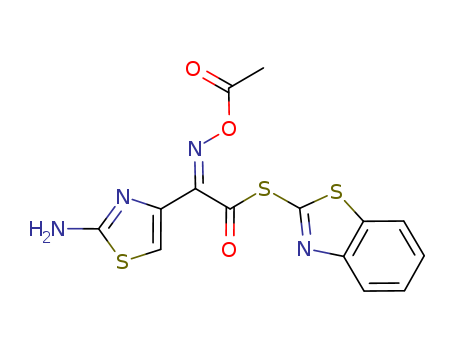 S-1,3-Benzothiazol-2-yl (2Z)-(acetoxyimino)(2-amino-1,3-thiazol-4-yl)ethanethioate