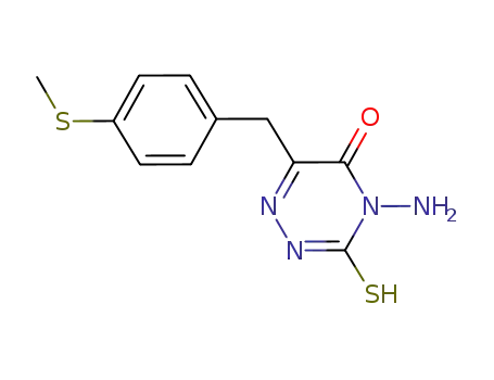 4-amino-6-(4-methylthiobenzyl)-3-mercapto-1,2,4-triazin-5(4H)-one