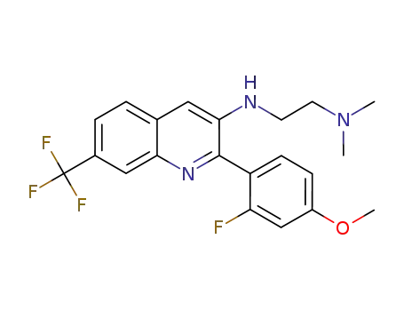 N-[2-(dimethylamino)ethyl]-7-trifluoromethyl-2-[(2-fluoro-4-methoxy)phenyl]quinolin-4-amine
