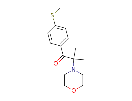Molecular Structure of 71868-10-5 (1-Propanone,2-methyl-1-[4-(methylthio)phenyl]-2-(4-morpholinyl)-)