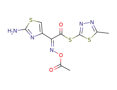 2-mercapto-5-methyl-1,3,4-thiadiazolyl-(Z)-2-(2-amino-4-thiazolyl)-2-acetyloxyiminoacetate