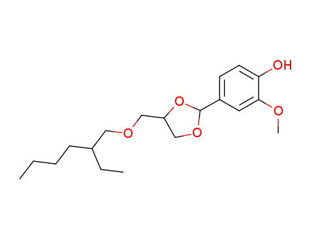 vanillin-1-(2-ethyl) hexyloxyglycerol acetal