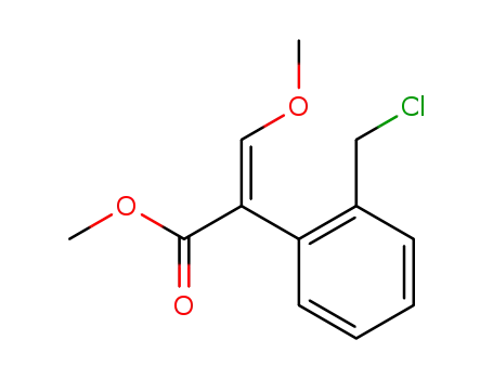 Molecular Structure of 117428-51-0 (Methyl (E)-3-methoxy-2-(2-chloromethylphenyl)-2-propenoate)