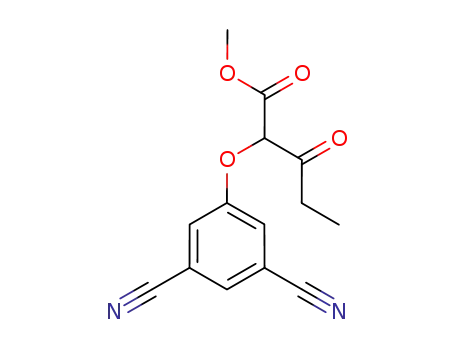 2-(3,5-dicyano-phenoxy)-3-oxo-pentanoic acid methyl ester