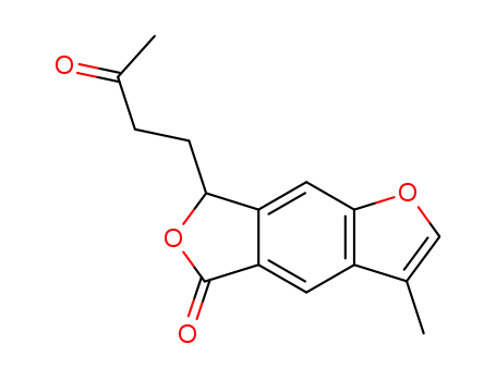 4-Oxo-5,6,9,10-tetradehydro-4,5-secofuranoeremophilan-5,1-carbolacton