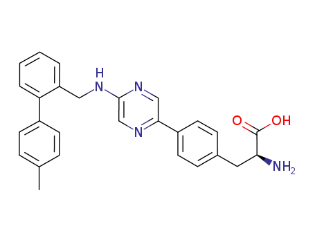 (S)-2-amino-3-(4-(5-((4'-methylbiphenyl-2-yl)methylamino)pyrazin-2-yl)phenyl)propanoic acid