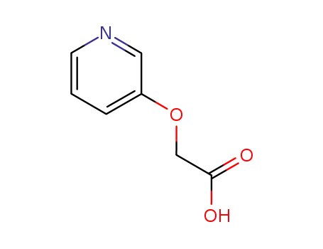 Molecular Structure of 86649-57-2 ((PYRIDIN-3-YLOXY)-ACETIC ACID)