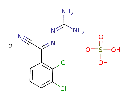 (Z)-N-guanyl-2-(2,3-dichlorophenyl)-2-imino-acetonitrile sulfate