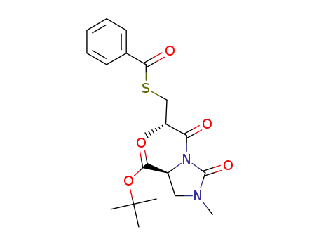 tert.-butyl (4S)-1-methyl-3-[(2S)-3-benzoylthio-2-methylpropionyl]-2-oxo-imidazolidine-4-carboxylate
