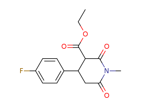 Ethyl 4-(4-fluorophenyl)-1-methyl-2,6-dioxopiperidine-3-carboxylate