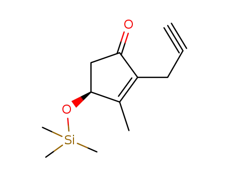 (S)-4-trimethylsilyloxy-3-methyl-2-(2-propynyl)-cyclopent-2-ene-1-one