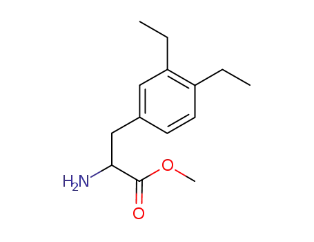 Molecular Structure of 600725-39-1 (Phenylalanine, 3,4-diethyl-, methyl ester)