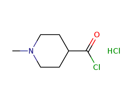 Molecular Structure of 7462-84-2 (1-methylpiperidine-4-carbonyl chloride hydrochloride)
