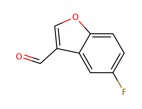 Molecular Structure of 721943-19-7 (3-Benzofurancarboxaldehyde,5-fluoro-(9CI))