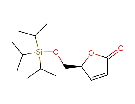 Molecular Structure of 848413-91-2 (2(5H)-Furanone, 5-[[[tris(1-methylethyl)silyl]oxy]methyl]-, (5S)-)