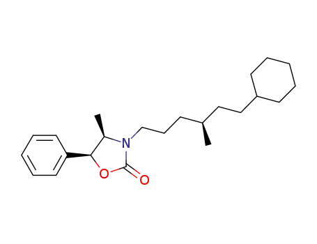 (4R,5S)-3-((R)-6-cyclohexyl-4-methyl-hexanoyl)-4-methyl-5-phenyl-oxazolidin-2-one