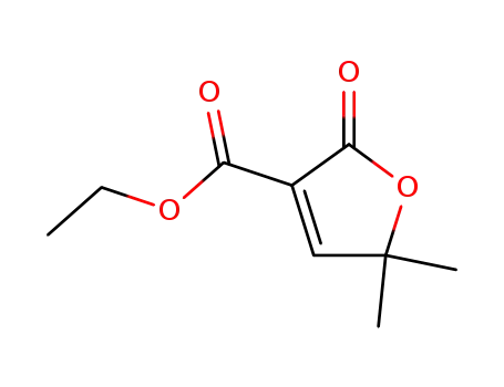 Molecular Structure of 67498-38-8 (ethyl 5,5-dimethyl-2-oxo-2,5-dihydrofuran-3-carboxylate)