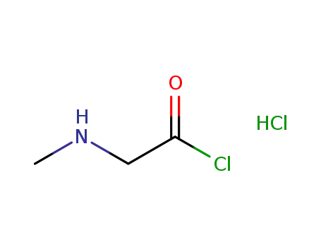 Molecular Structure of 146751-69-1 (Acetyl chloride, (methylamino)-, hydrochloride)