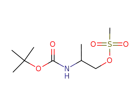 Molecular Structure of 149602-63-1 (2-(tert-butoxycarbonyl)propyl methanesulfonate)