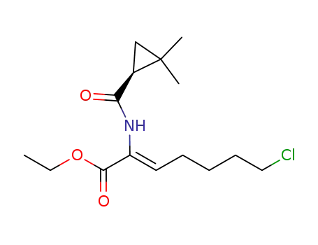 (Z)-7-chloro-2-((S)-2,2-dimethylcyclopropanecarboxamido)-2-heptenoic acid ethyl ester