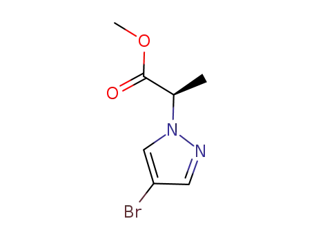 2-(4-bromo-pyrazol-1-yl)-propionic acid methyl ester