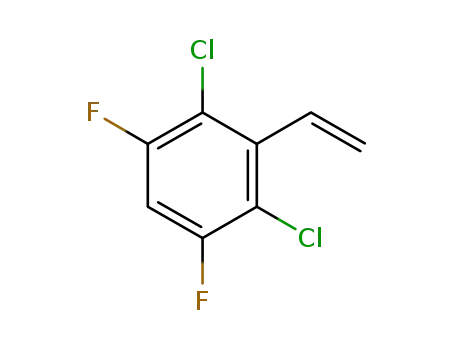 Molecular Structure of 877400-02-7 (Benzene, 2,4-dichloro-3-ethenyl-1,5-difluoro-)