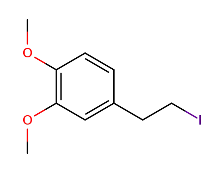 Molecular Structure of 64728-23-0 (Benzene, 4-(2-iodoethyl)-1,2-dimethoxy-)