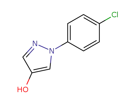 Molecular Structure of 77458-30-1 (1-(4-Chlorophenyl)-1H-pyrazol-4-ol)