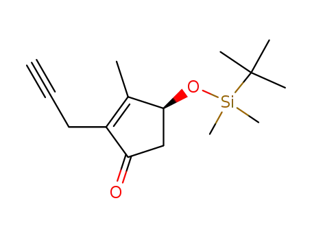 (S)-4-tert-butyldimethylsilyloxy-3-methyl-2-(2-propynyl)cyclopent-2-ene-1-one