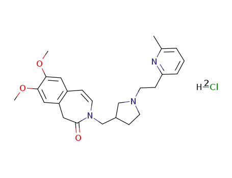 3-[(N-(2-(6-Methyl-pyrid-2-yl)-ethyl)-pyrrolidin-3-yl)methyl]-7,8-dimethoxy-2-oxo-1,3-dihydro-2H-3-benzazepinedihydrochloride