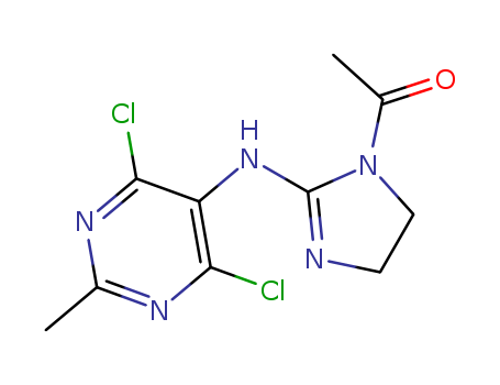 1-Acetyl-N-(4,6-dichloro-2-methyl-5-pyrimidinyl)-4,5-dihydro-1H-imidazol-2-amine