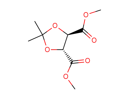 Molecular Structure of 37031-29-1 ((4R,5R)-2,2-DIMETHYL-1,3-DIOXOLANE-4,5-DICARBOXYLIC ACID DIMETHYL ESTER)