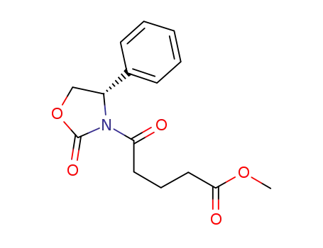 Methyl-5-oxo-5-((4S)-2-oxo-4-phenyl-1,3-oxazolidin-3yl) pentanoate