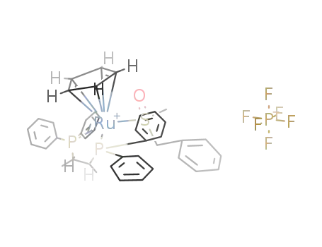 [Cp(2(S),3(S)-bis(diphenylphosphino)butane)Ru(BzS(O)Me)]PF6