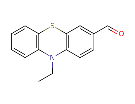 Molecular Structure of 18413-61-1 (10-ethyl-10H-phenothiazine-3-carbaldehyde)