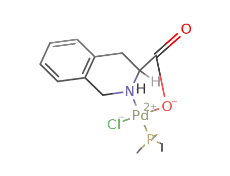 chloro-triethylphosphanetetrahydroisoquinolinecarboxylato-palladium