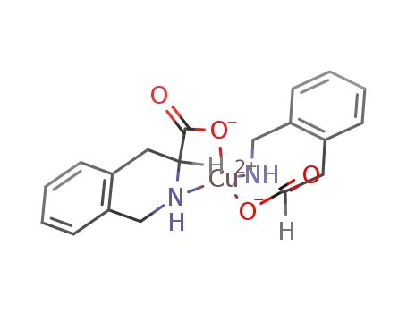 bis(tetrahydroisoquinolinecarboxylato)copper