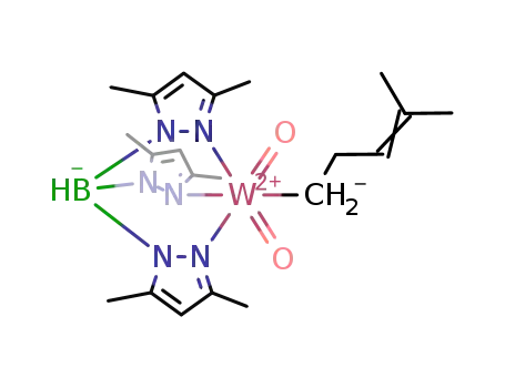 dioxo[hydridotris(3,5-dimethyl-1-pyrazolyl)borato](4-methyl-3-pentenyl)tungsten(VI)