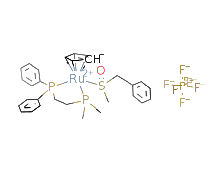 [Cp((2-(dimethylphosphino)ethyl)diphenylphosphine)Ru(BzS(O)Me)]PF6