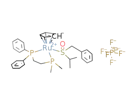 [Cp((2-(dimethylphosphino)ethyl)diphenylphosphine)Ru(BzS(O)-i-Pr)]PF6