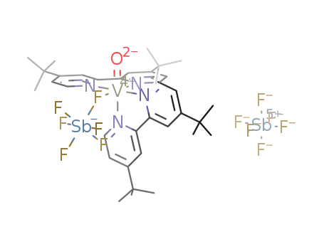 cis-[V(IV)O(SbF6)(4,4'-dtbipy)2]SbF6