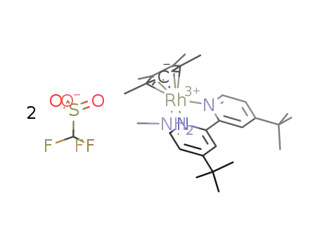 [Rh(Cp(*))(NH2Me)(4,4'-di-tert-butyl-2,2'-bipyridine)](TfO)2