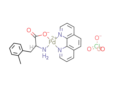 [Pd(L-(o-methyl)phenylalaninate)(1,10-phenanthroline)]ClO4
