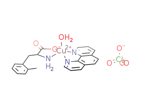 [Cu(L-(o-methyl)phenylalaninate)(1,10-phenanthroline)]ClO4 * H2O
