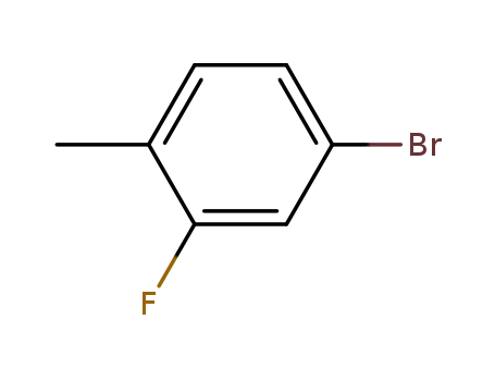 Molecular Structure of 51436-99-8 (4-Bromo-2-fluorotoluene)