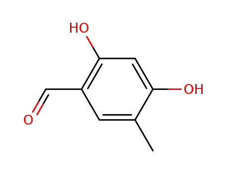 Molecular Structure of 39828-37-0 (Benzaldehyde, 2,4-dihydroxy-5-methyl-)